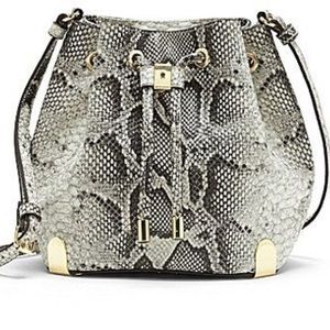 Vince Camuto Snakeskin Bucket Bag